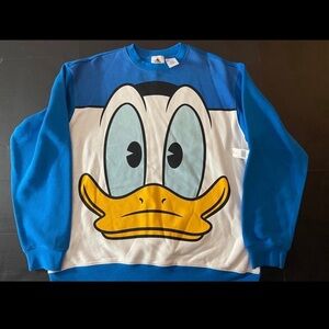 Disneyland Blue Donald Duck Sweatshirt